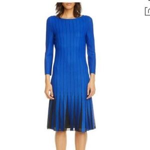 Elegant Blue Knit Dress